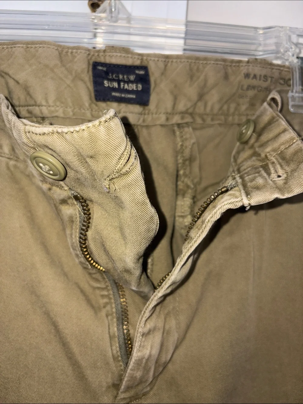 J. Crew Olive Chinos - Men's Straight Fit